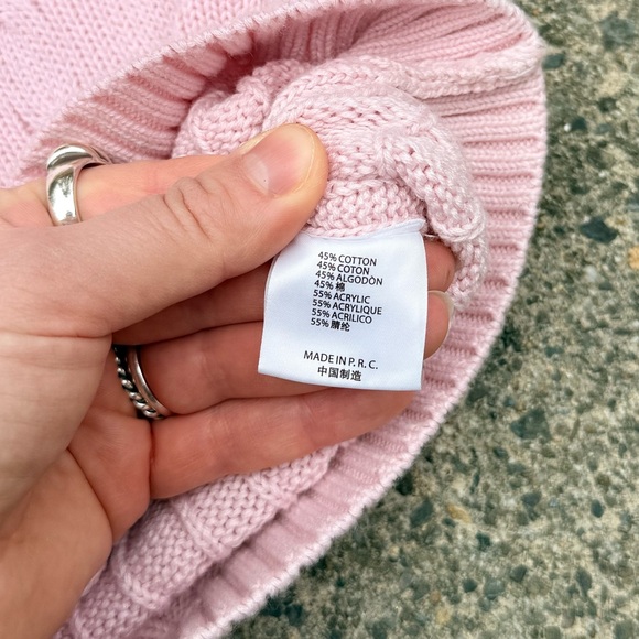 Brandy Melville Soft Pink Cable Knit Sweater | Small - Picture 4 of 7